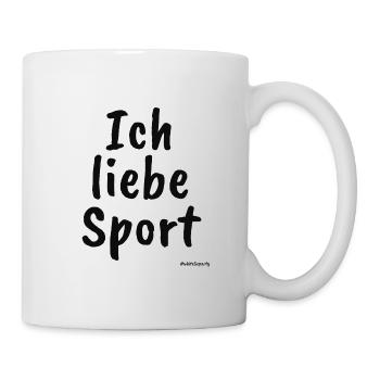 Ich liebe Sport White Lies Party - Tasse - Weiß - Rechts