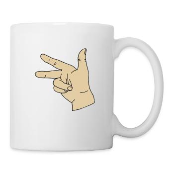 Three Finger Rule Physics Physicist Gift - Mug - white - Right