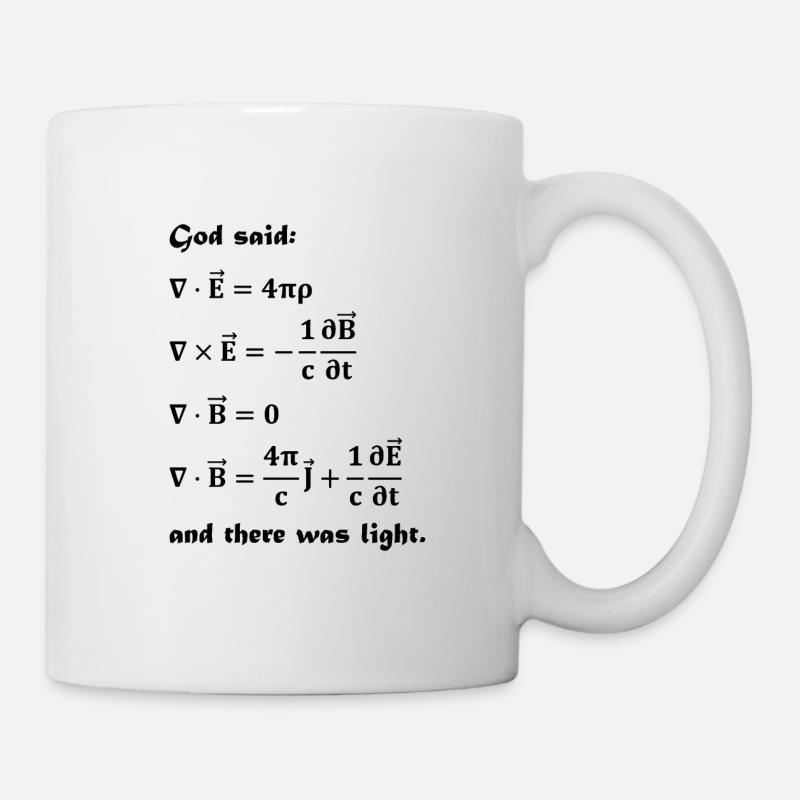 Fysik Formel Ligninger Fysiker Gave - Mugg - vit