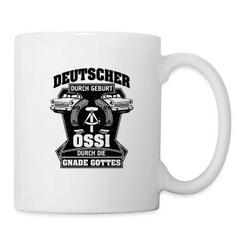 Deutscher durch geburt Deutschland Herkunft Heimat - Tasse - Weiß - Rechts