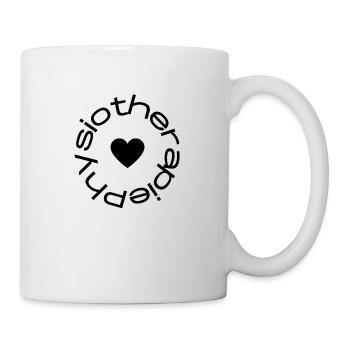 Physiothérapie avec cœur - tenues pour physios - Mug blanc - blanc - Droite