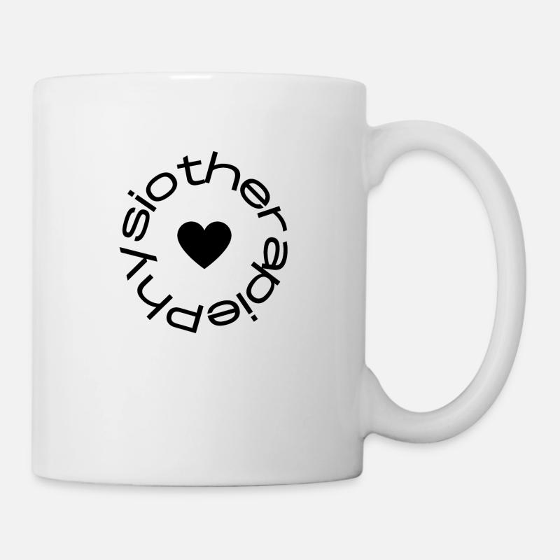 Fisioterapia con cuore - outfit per fisioterapisti - Tazza - bianco