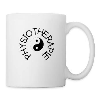 Physiotherapie Yin Yang - Geschenke für Physios - Tasse - Weiß - Rechts