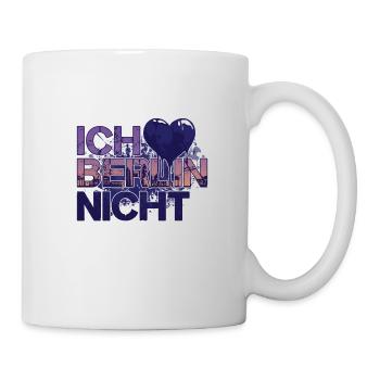 Ich liebe Berlin Nicht Berliner Skyline - Tasse - Weiß - Rechts