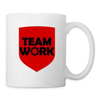 Le travail d’équipe - Mug blanc - blanc - Droite