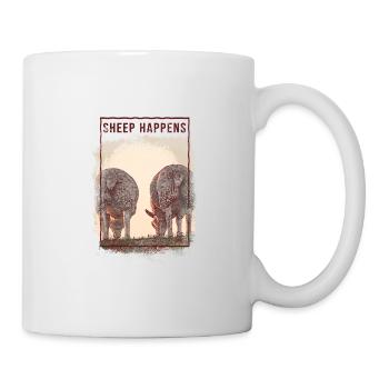 Sheep Happens - Tasse - Weiß - Rechts