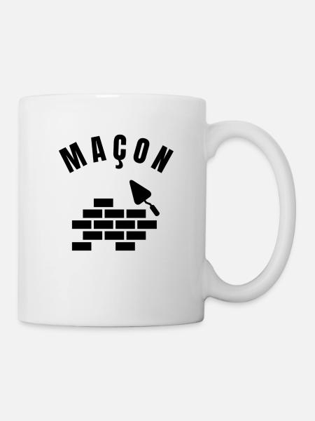 Collection Maçon - Profession - Mug blanc - blanc