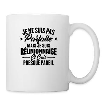 Je ne suis pas parfaite mais je suis Réunionnaise - Mug blanc - blanc - Droite