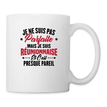 Je ne suis pas parfaite mais je suis Réunionnaise - Mug blanc - blanc - Droite