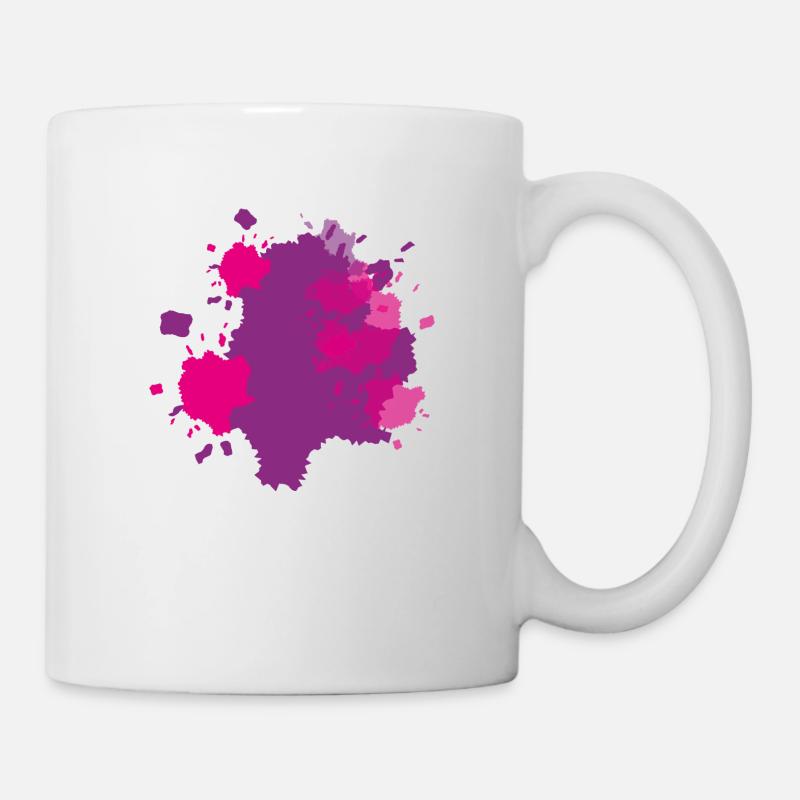 Taches de couleur de rose - Mug blanc - blanc