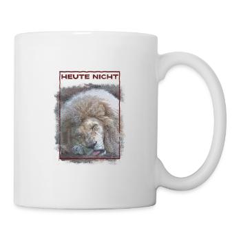 Heute Nicht Löwe - Tasse - Weiß - Rechts