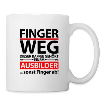 Ausbilder Danke Abschied Abschiedsgeschenk - Tasse - Weiß - Rechts