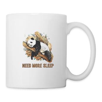Funny Sleeping Panda Pajamas - Mug - white - Right