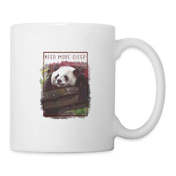 Funny Sleeping Panda Pajamas - Mug - white - Right