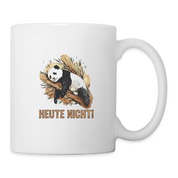 Schlafender Nicht Heute Panda Pyjama - Tasse - Weiß - Rechts