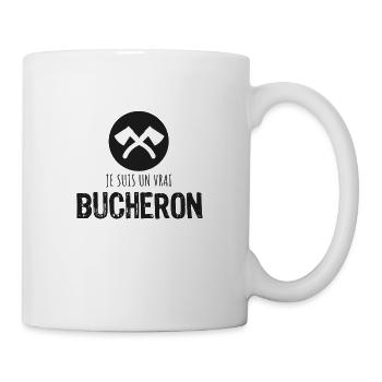 Je suis un vrai bucheron - Mug blanc - blanc - Droite