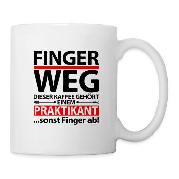 Praktikant Abschiedsgeschenk Praktikum Abschied - Tasse - Weiß - Rechts