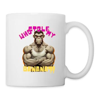 Muscular Banana-loving Monkey - Mug - white - Right