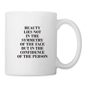 Natural Beauty No Buccal Fat Romover Quote - Mug - white - Right