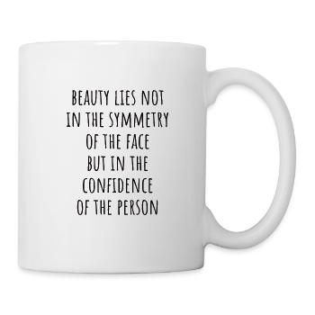 Natural Beauty No Buccal Fat Romover Quote - Mug - white - Right