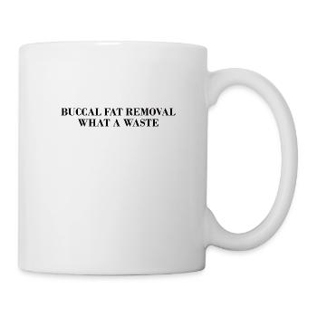 Beauté naturelle Pas de graisse buccale Romover Citation - Mug blanc - blanc - Droite
