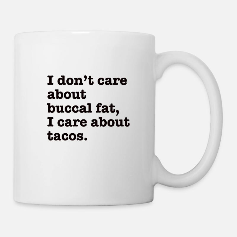 Beauté naturelle Pas de graisse buccale Romover Citation - Mug blanc - blanc