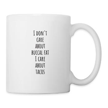 Beauté naturelle Pas de graisse buccale Romover Citation - Mug blanc - blanc - Droite