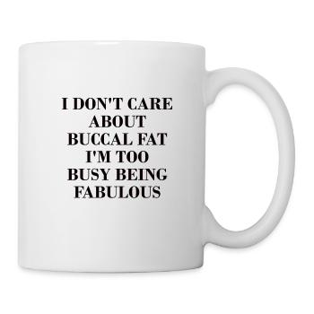 Beauté naturelle Pas de graisse buccale Romover Citation - Mug blanc - blanc - Droite