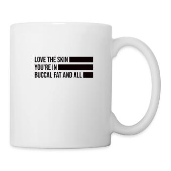Beauté naturelle Pas de graisse buccale Romover Citation - Mug blanc - blanc - Droite