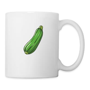 Zucchini - Tasse - Weiß - Rechts