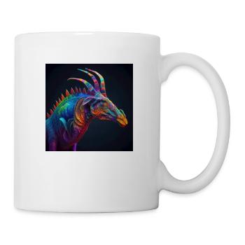 Colorful creature, unique design - Mug - white - Right