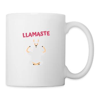Llamaste - Lama Yoga - Tasse - Weiß - Rechts