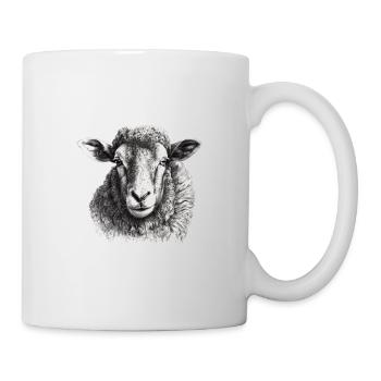 Sheep Portrait - Mug - white - Right