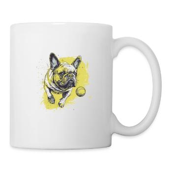 French Bulldog Portrait - Tasse - Weiß - Rechts