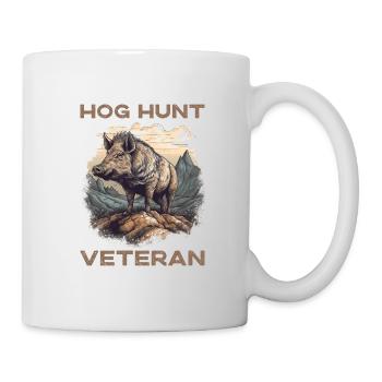 Chasse au porc Chasse au sanglier vétéran - Mug blanc - blanc - Droite