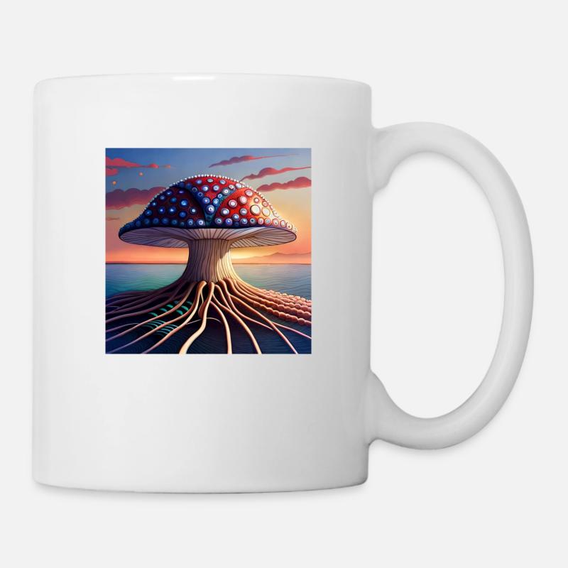 Mushroom Comic - Tasse - Weiß