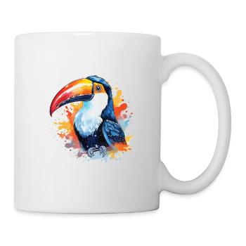 Toucan Watercolor Portrait - Mug - white - Right