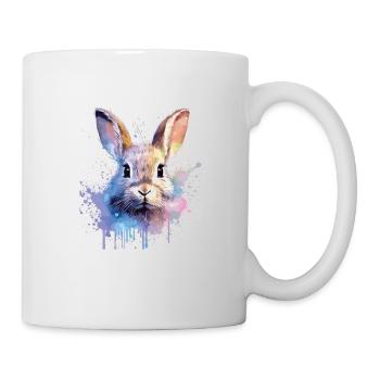 Funny rabbit - cute design for - Mug - white - Right