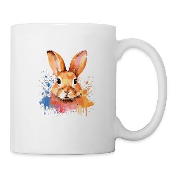 Funny rabbit - cute design for - Mug - white - Right