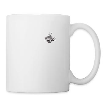 Kaffeetasse - Einfaches Design Für - Tasse - Weiß - Rechts