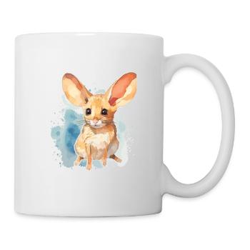 Watercolor Jerboa - Colorful desert rodent art - Mug - white - Right