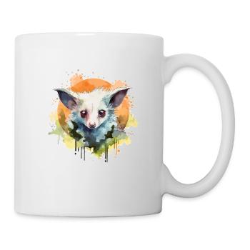 Lémurien aquarelle – Faune fascinante - Mug blanc - blanc - Droite