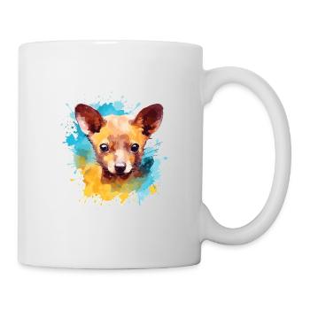 Colorful fossa - œuvre d’art mignonne pour - Mug blanc - blanc - Droite