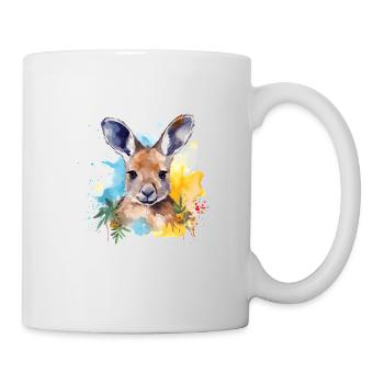 Adorable kangaroo watercolor - Mug - white - Right
