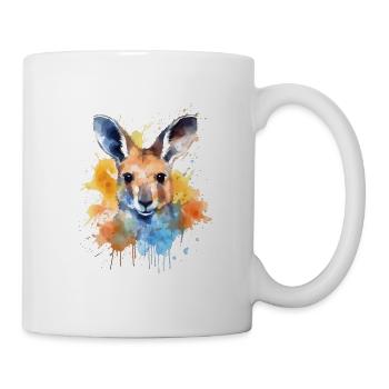 Adorable kangaroo watercolor - Mug - white - Right