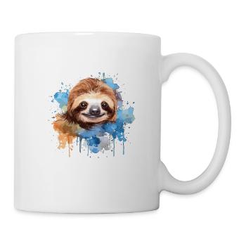 Watercolor sloth - cute design for - Mug - white - Right
