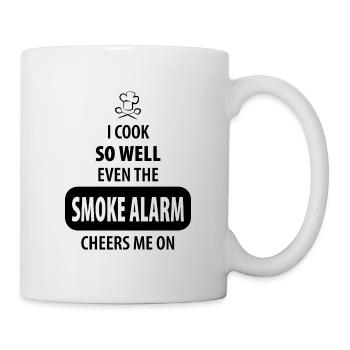 I cook so well even the smoke alarm cheers me on - Tasse - Weiß - Rechts