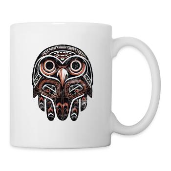 Eagle Haida Indian Symbol Bird Animal Totem Falcon - Mug - white - Right