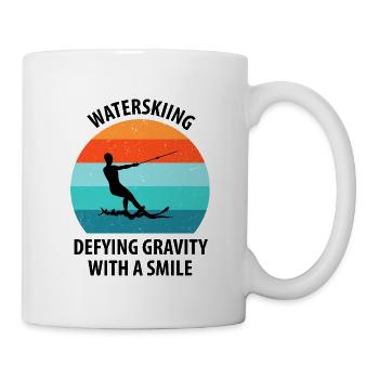Water skis, water skis, water skiers - Mug - white - Right