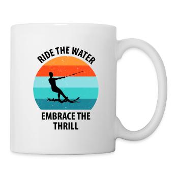 Water skis, water skis, water skiers - Mug - white - Right
